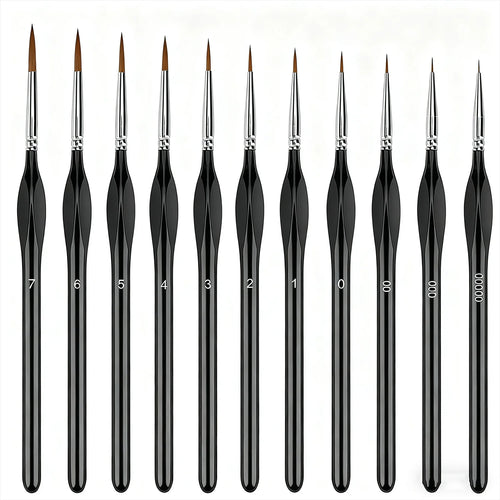 Professional Detail Brushes (Set Of 11)