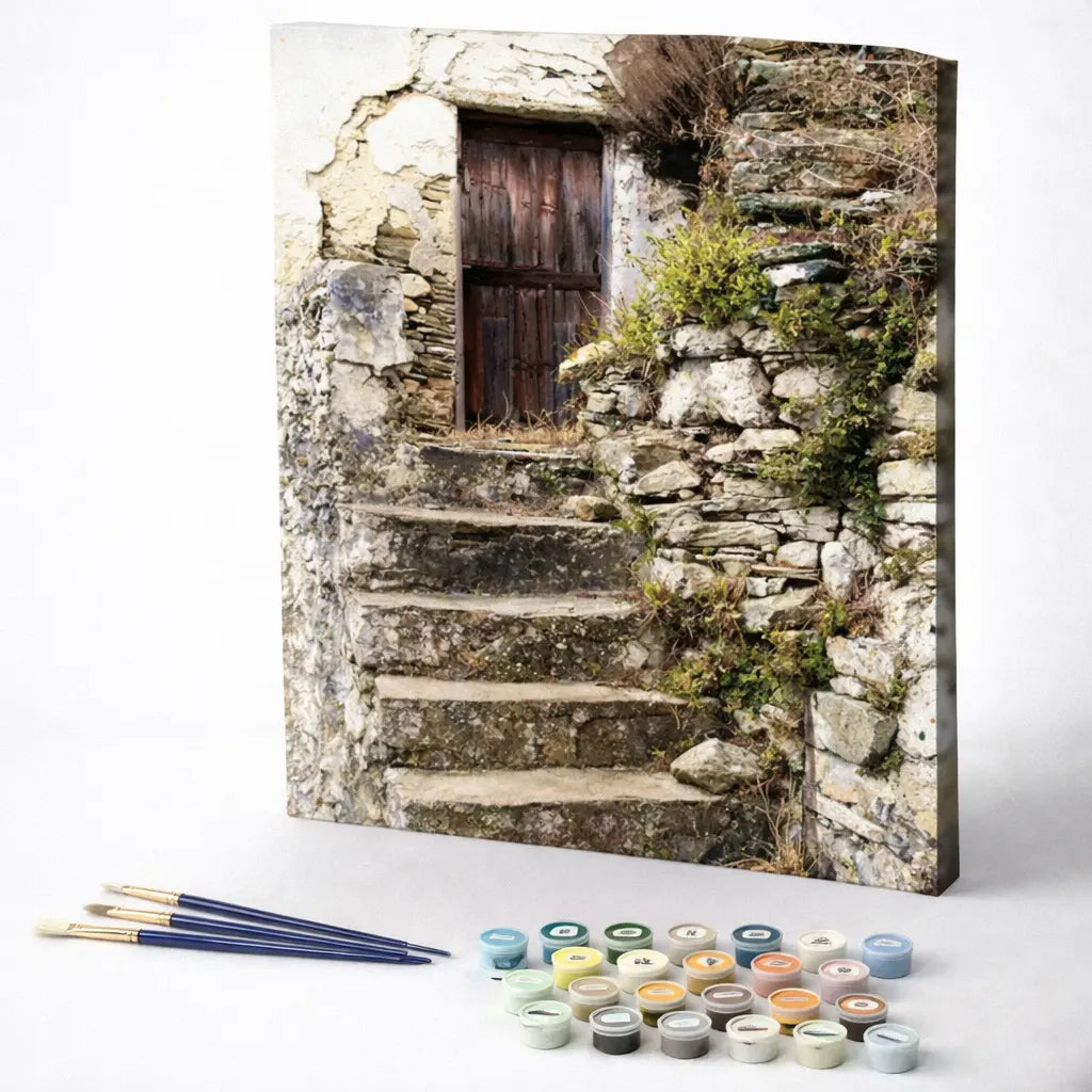 Rustic Stone Stairway