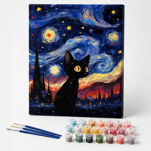 Starry Cat Night