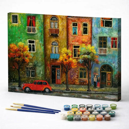 Colorful Rainy Street