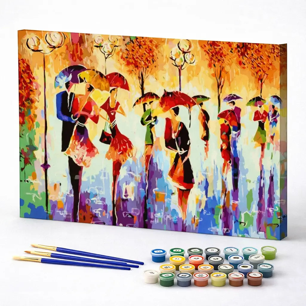 Abstract Umbrella Walk