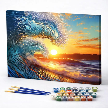 Sunset Wave Curl