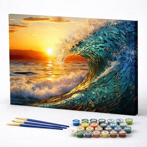 Golden Sunset Wave