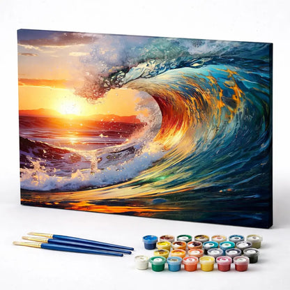 Sunset Wave Break