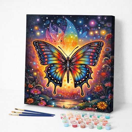 Rainbow Butterfly Glow