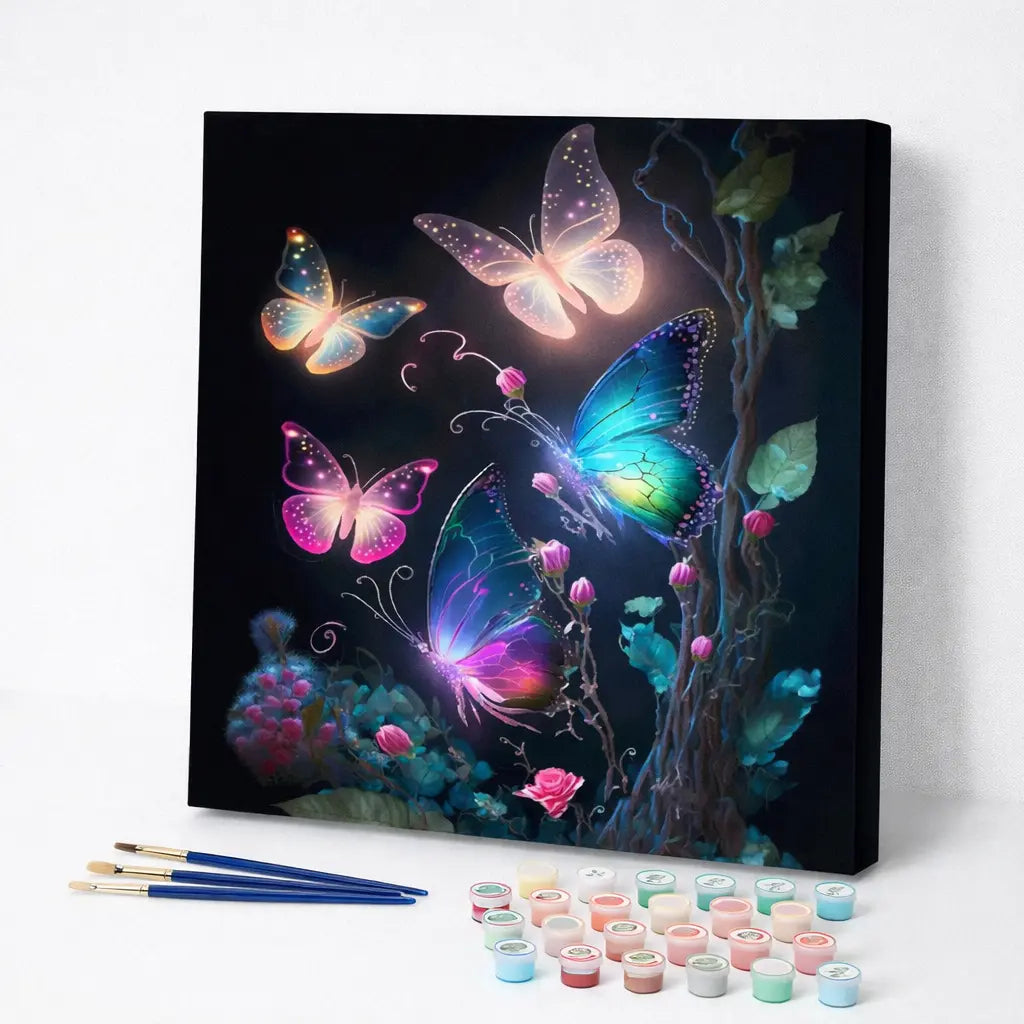 Luminous Butterfly Garden