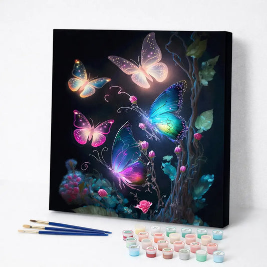 Luminous Butterfly Garden