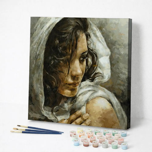 Veiled Woman Portrait