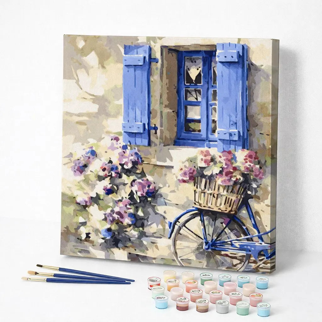 Blue Bicycle Window