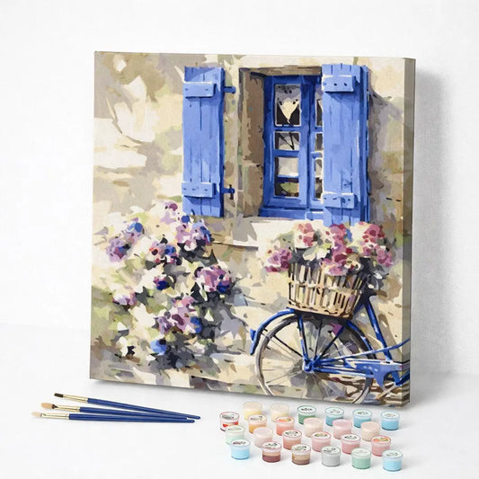 Blue Bicycle Window