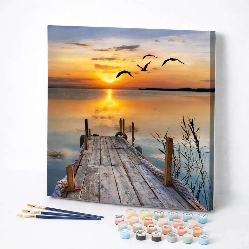 Golden Dock Sunset