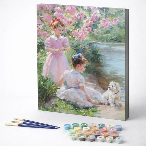Girls by the Riverbank