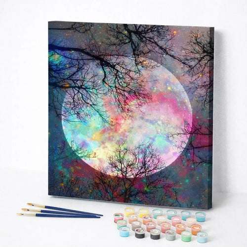 Celestial Moonlit Forest