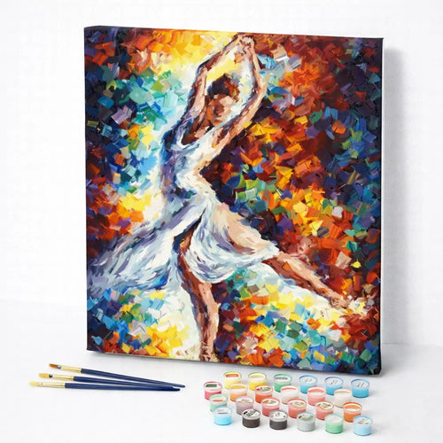 Dancer in Colorful Light