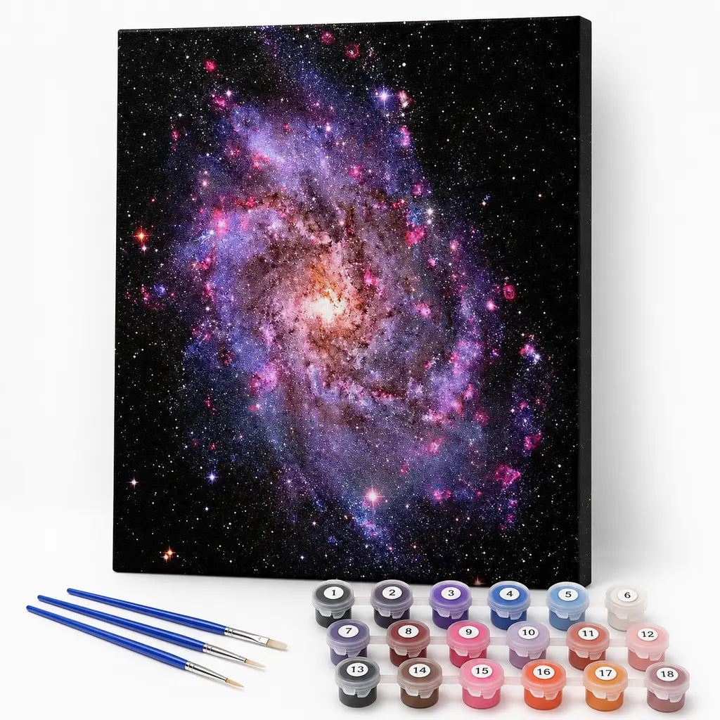 Purple Spiral Galaxy