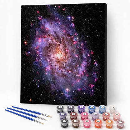 Purple Spiral Galaxy