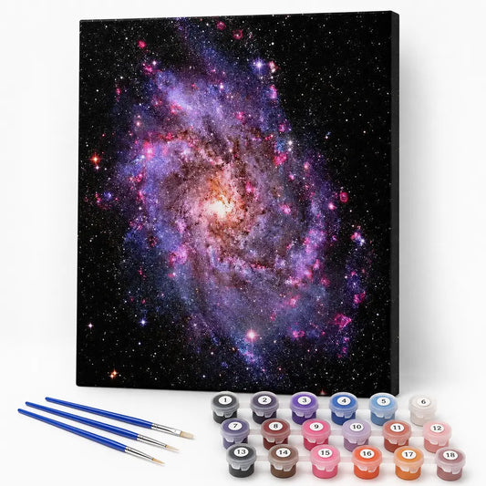 Purple Spiral Galaxy