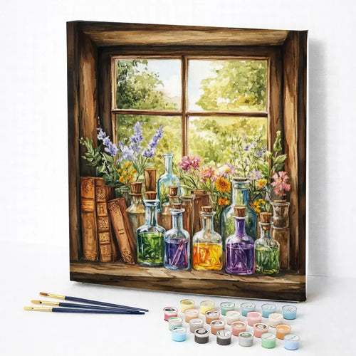 Botanical Potion Window