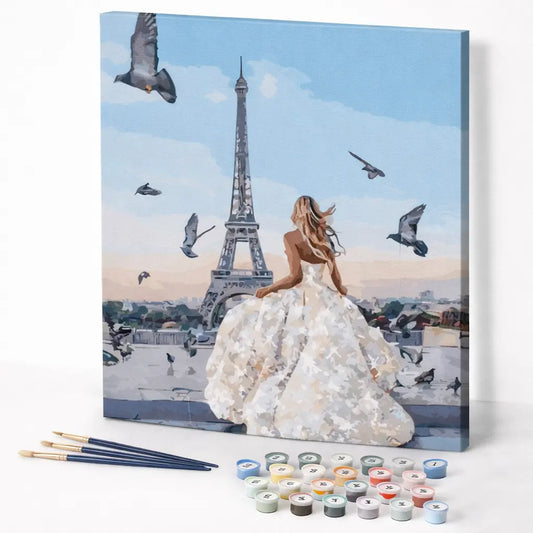 Paris Bride with Doves