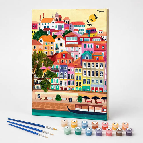 Colorful Riverside Town