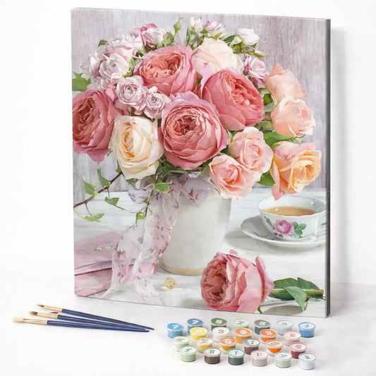 Blush Roses Tea Time