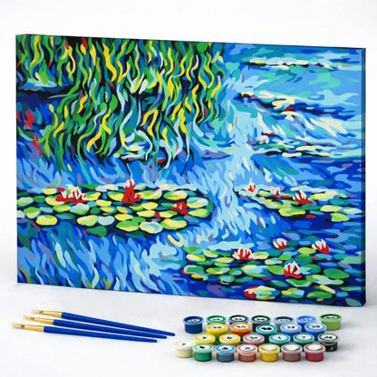 Monet Inspired Water Lily Pond