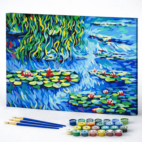 Monet Inspired Water Lily Pond