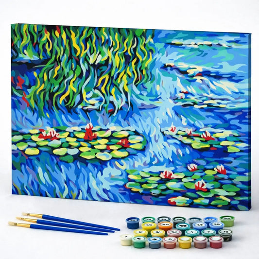 Monet Inspired Water Lily Pond