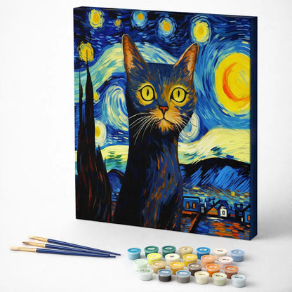 Starry Night Cat