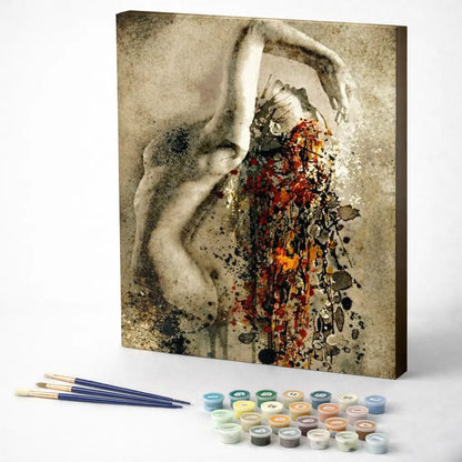 Abstract Figure in Motion