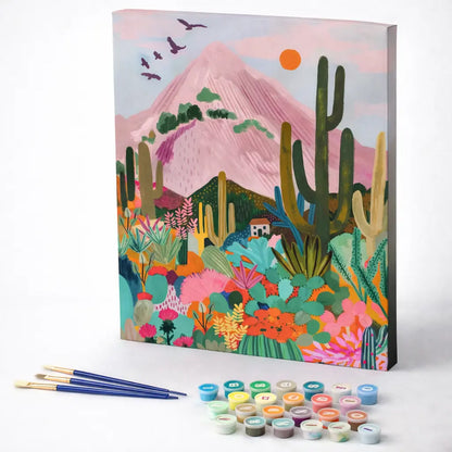 Desert Cactus Sunset